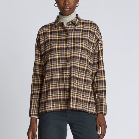 Everlane Tops - NWT EVERLANE The‎ Boxy Flannel Button Down Shirt Small